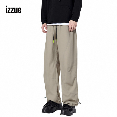 i.t izzue潮牌夏款户外防晒工装裤男2025夏季美式凉感透气束脚裤A