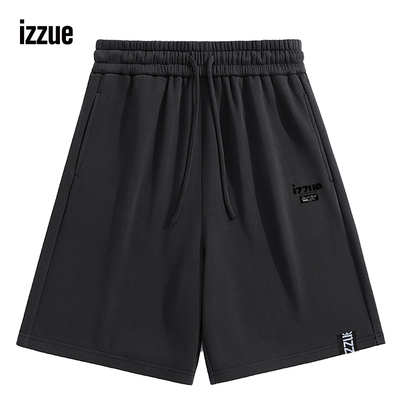 i.t izzue2025官方新款黑色基础款短裤男式夏季日常百搭五分裤A