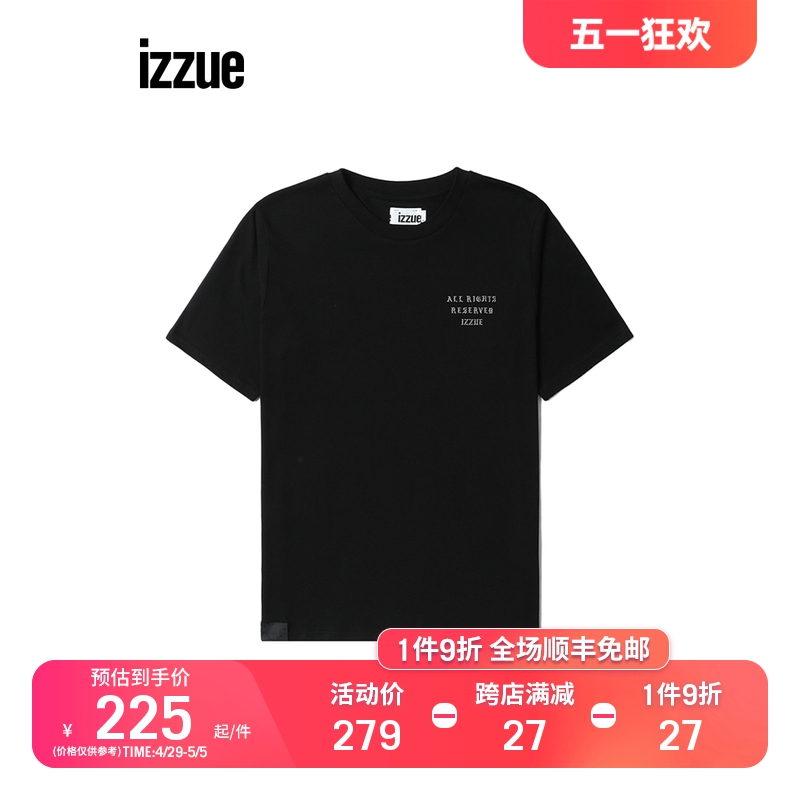 izzue短袖T恤半袖街头时尚