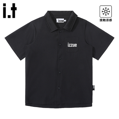 itizzue美式潮牌冰丝凉感男衬衫