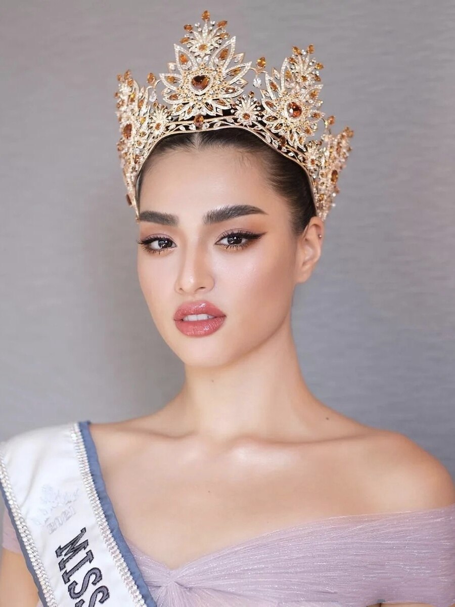 泰国环球小姐激情之火皇冠欧美圆形巴洛克新娘王冠女王走秀头饰品