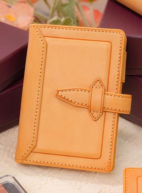 日本Raymay藤井Davinci达芬奇Roroma手账限定琥珀杏黄雾蜡牛皮高档笔记本