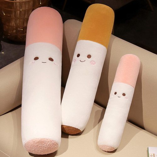 香烟抱枕长条枕床上女生侧睡夹腿
