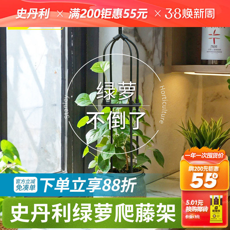 史丹利绿萝架爬藤架花架园艺支柱户外阳台庭院月季铁线莲攀爬支架