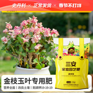 史丹利金枝玉叶专用肥三安复合肥氮磷钾三元盆栽花卉植物开花肥料