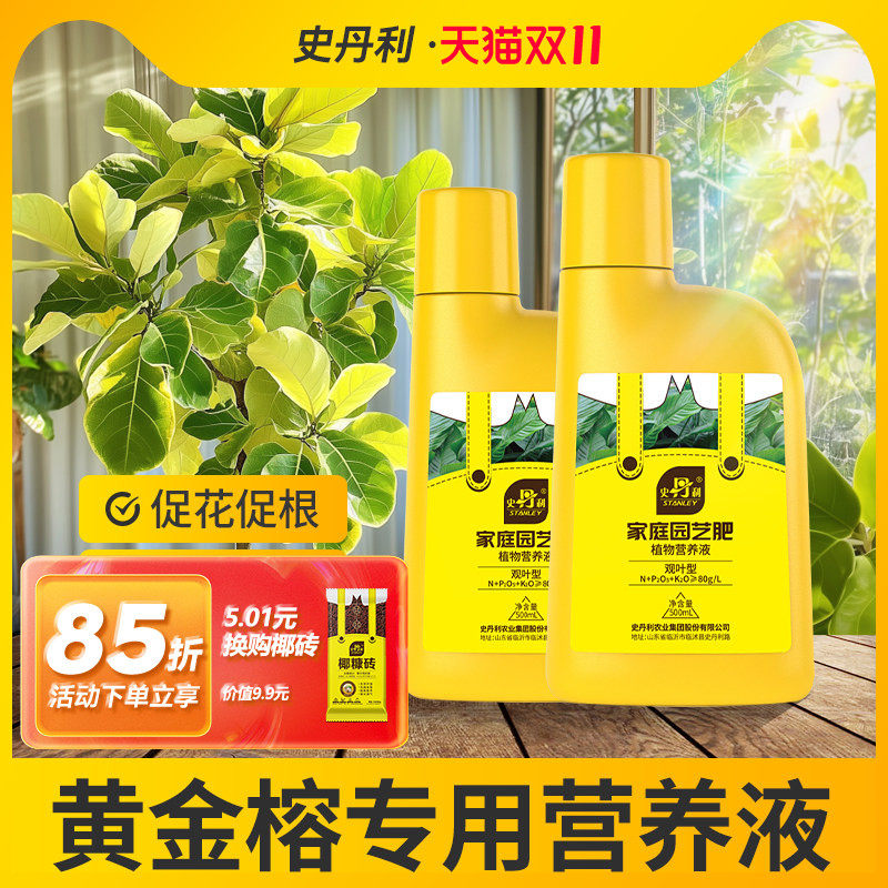史丹利黄金榕专用肥营养液盆栽植物高山榕树富贵榕叶面有机复合肥