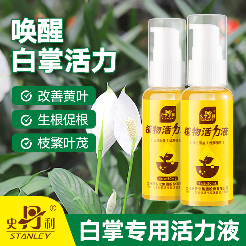 史丹利白掌肥料专用肥活力素一帆风顺花肥盆栽水培营养液火鹤花肥