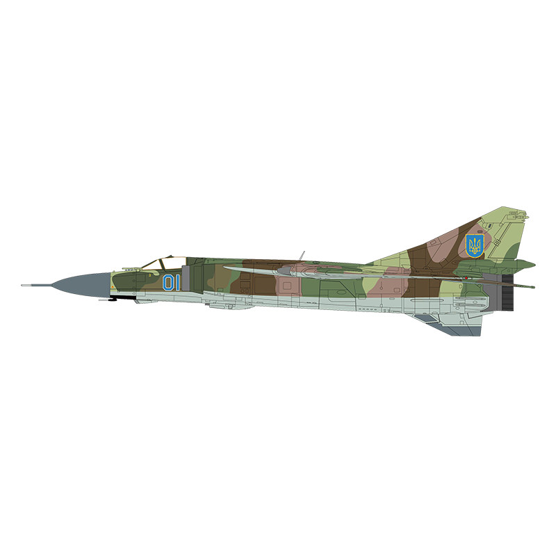 HobbyMaster米格23乌克兰空军战斗机飞机模型仿真合金成品摆件图片