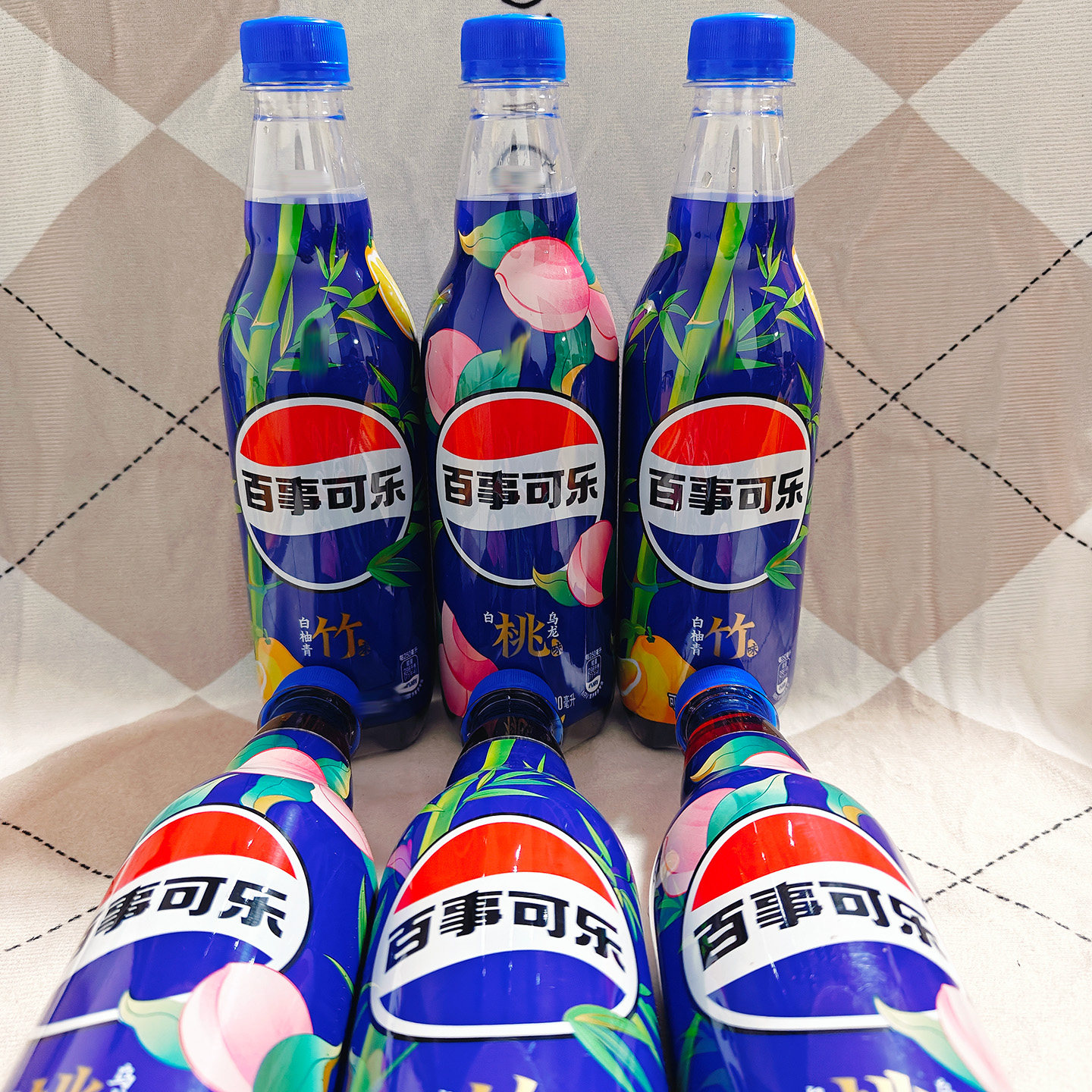 百事可乐白柚青竹味白桃乌龙味500ml可乐型汽水碳酸饮料解暑解渴