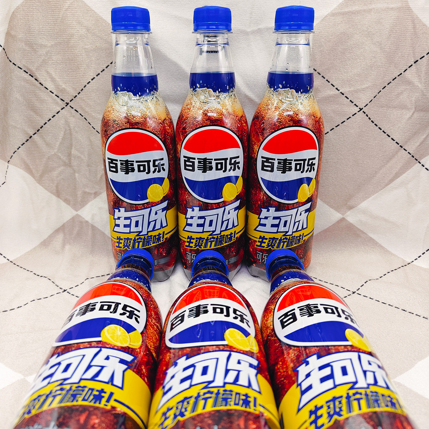 百事可乐生可乐生爽柠檬味500ml夏季解渴解暑清爽饮料碳酸汽水