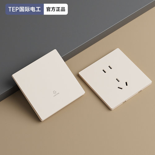 TEP国际电工暗装肤感家用插座
