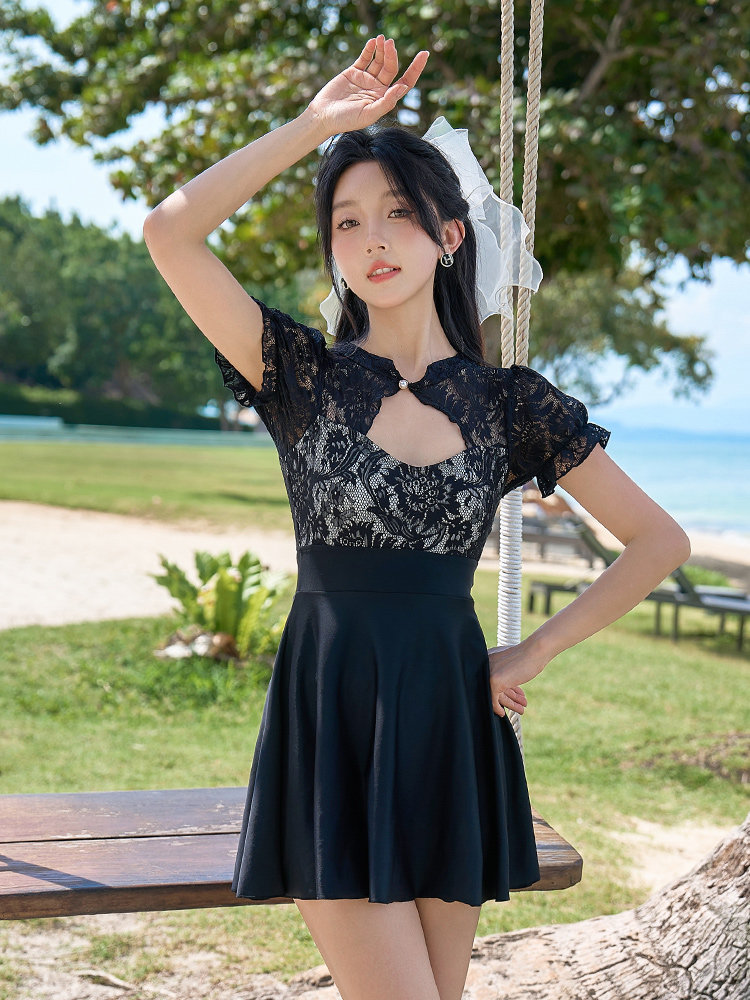 奇海61171新款时尚性感泳衣女连体泳装特惠温泉休闲运动显瘦修身