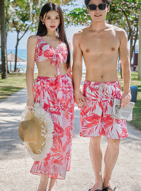 奇海25317新款时尚性感泳衣女分体三件套泳装特惠运动温泉情侣