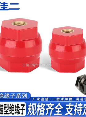 D系列鼓形绝缘柱D30*30M6铜螺母型D型鼓式新能源低压隔离绝缘子