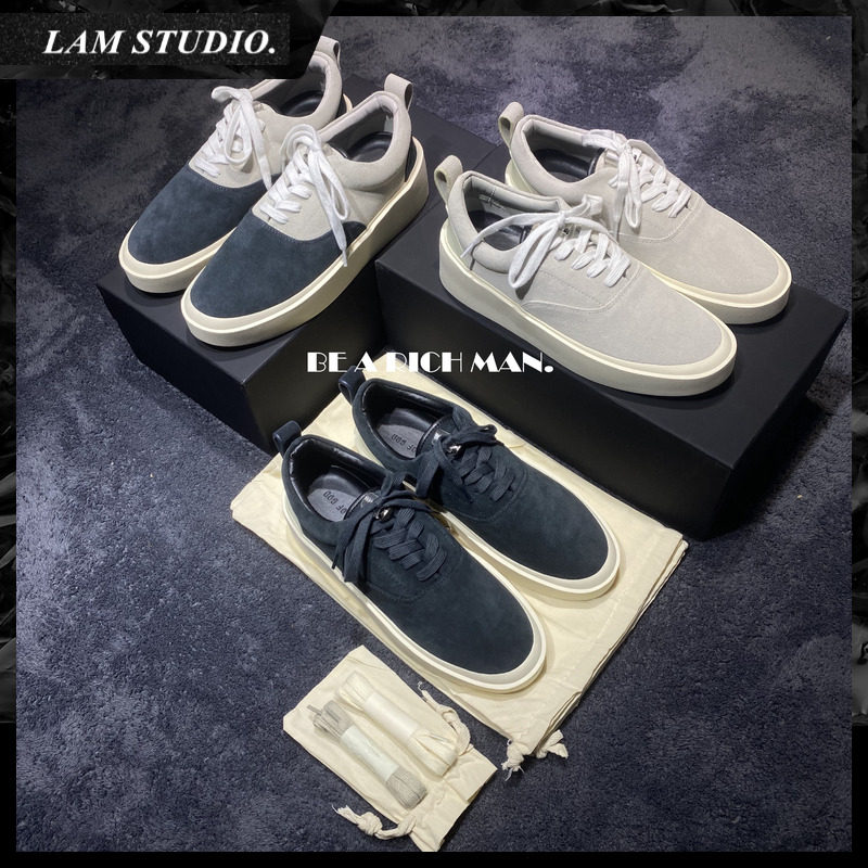 FOG 슈즈 101 시즌 6 19FW 피어 오브 갓 스니커 하이 스트리트 스웨이드 로우탑 스니커즈