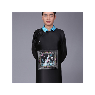 赠帽子新款万圣节cos僵尸演出服清朝服饰官服太监服鬼节成人服装