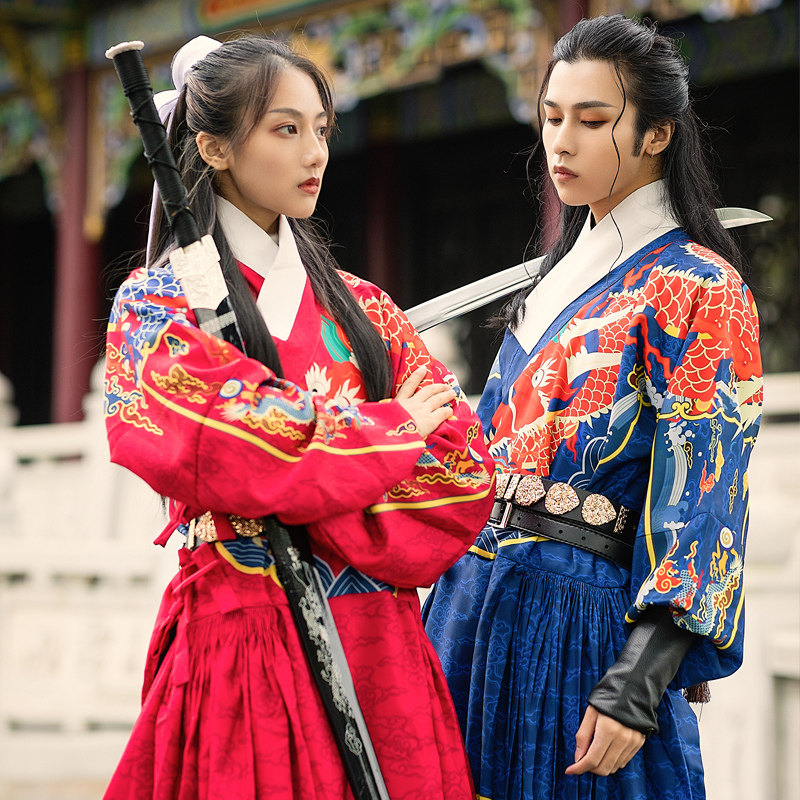 追忆云裳明制飞鱼服原创曳撒 莽服 贴里锦衣卫男女同款飞鱼服汉服