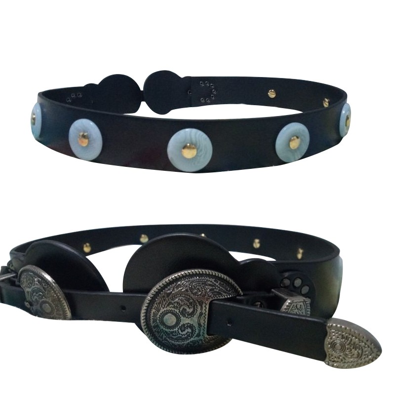 汉服圆领袍革带古装腰带古代 唐式圆领袍腰带 双铊带