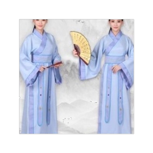 古装汉服男古代书生私塾先生员外舞台演出服装国学毕业生毕业服装