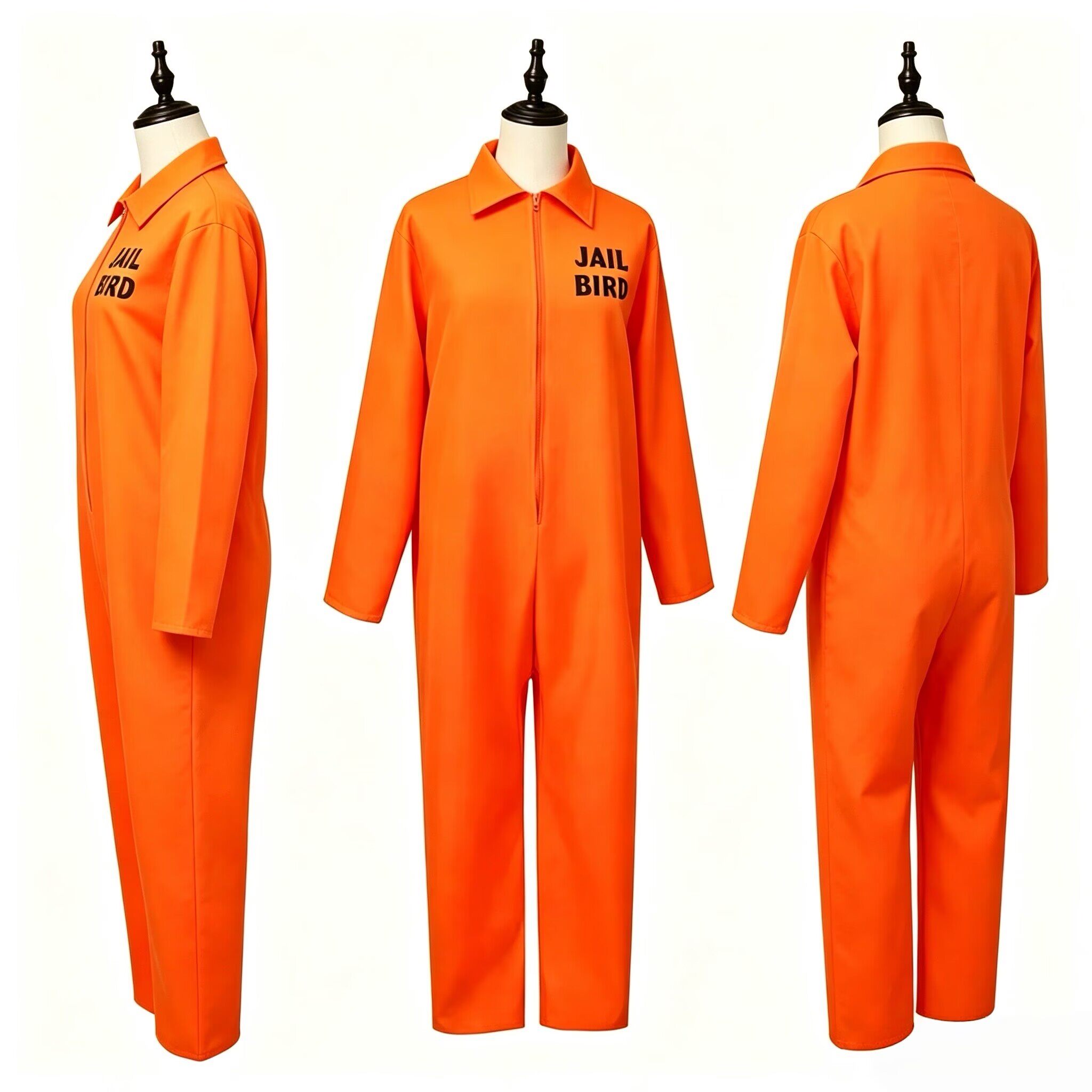 COS囚犯情侣美剧美式成人大码休闲宽松橙色演出服万圣节制服套装