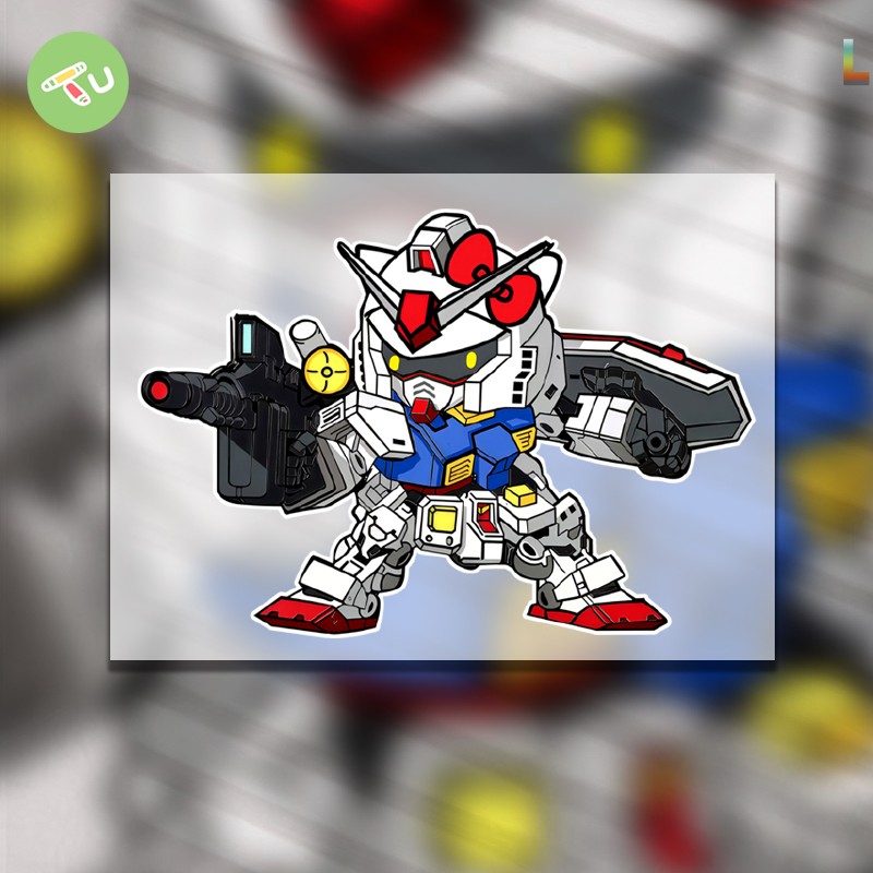 KT猫高达联名机动战士游戏贴汽车贴纸车门车身贴后玻璃贴C147