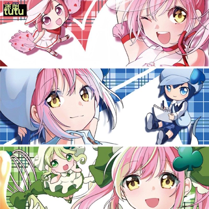 tutu守护甜心卡通动漫周边汽车摩托电动油箱盖划痕贴纸C187