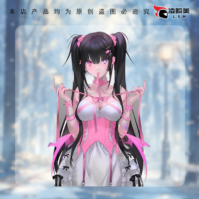 双马尾少女卡通动漫车身贴