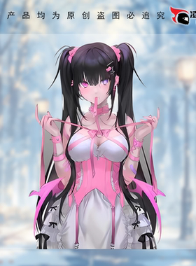 双马尾少女卡通动漫二次元可爱个性创意车身贴纸划痕装饰贴图C260