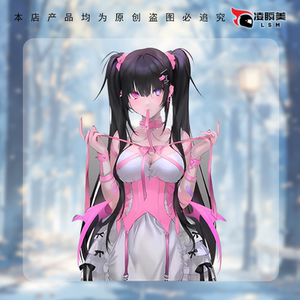 双马尾少女卡通动漫车身贴