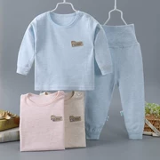 Bộ đồ lót trẻ em cotton mùa xuân và mùa thu quần áo trẻ em quần áo bé trai và bé gái mùa thu quần áo ngủ bé mùa xuân và mùa thu - Quần áo lót