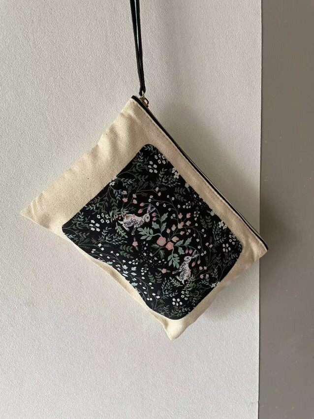 方便轻巧手工帆布手机化妆品包