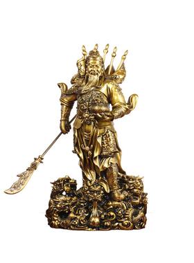 关公神像武财神关公摆件客厅玄关家用公司店铺办公室开业乔迁礼物