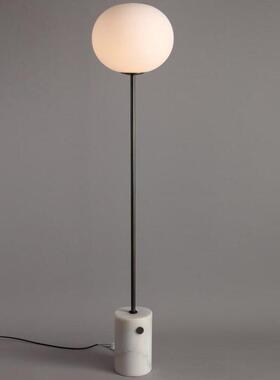 北欧风计感轻奢艺29454术设现代简约大理石地全铜立式客室厅卧床