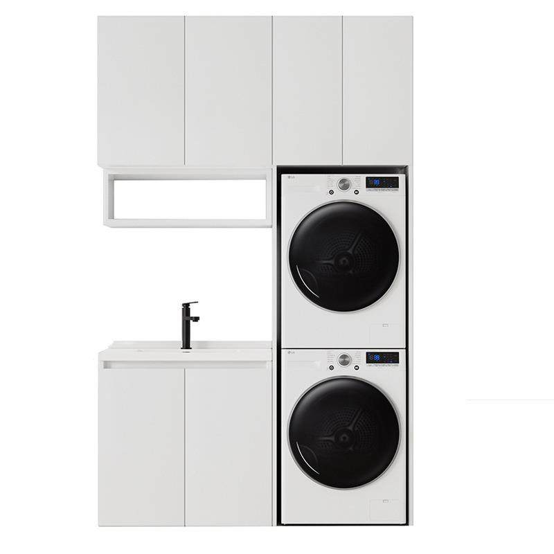 阳柜台洗衣机烘干机组合柜QFA双机套叠放装洗衣机柜伴一侣体柜蜂