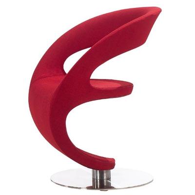 LOA人053蝶舒TJLOA053适设计师客蝴单简约电脑休闲会议厅背空沙发