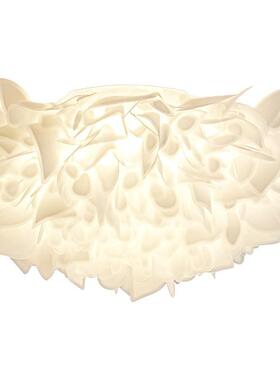 全光谱护眼房灯吸顶防蓝光红卧室灯温馨LKO创意花瓣网公主少女间