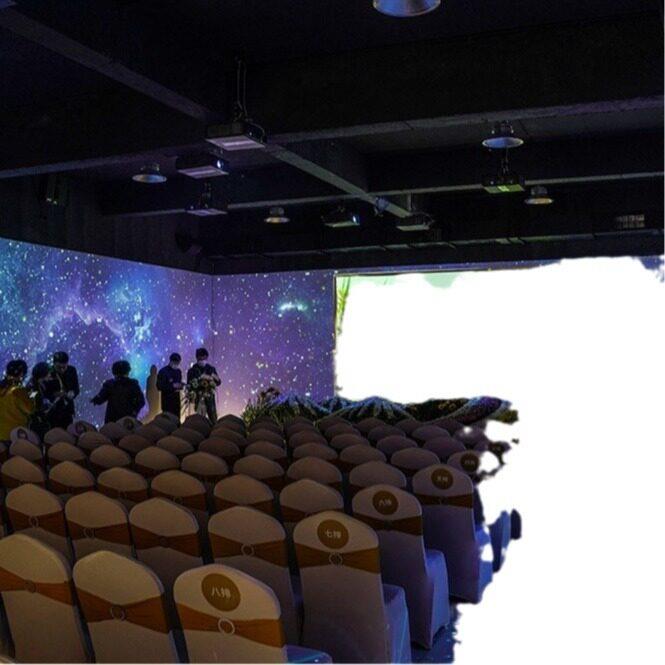五折幕投影设计安装一站式服务沉浸式CAVE展厅融合投影解决方案