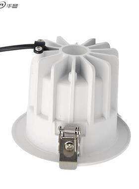 97Ra高端筒灯8cm程10W30W40W50W6防寸8寸一体压铸天灯XEX花眩工筒