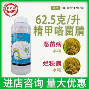 长青盾在手62.5克/升精甲咯菌腈水稻恶苗病烂秧病种子包衣剂