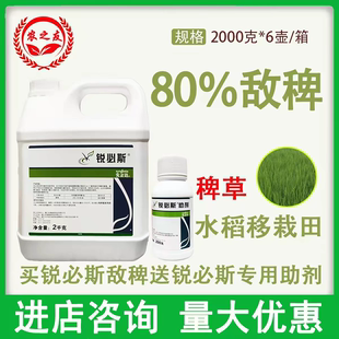先正达锐必斯80％敌稗加专用助剂水稻移栽田稗草农用除草剂