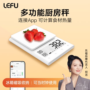 LEFU乐福小型克称电子秤0.1克高精度厨房秤家用烘焙商用充电款