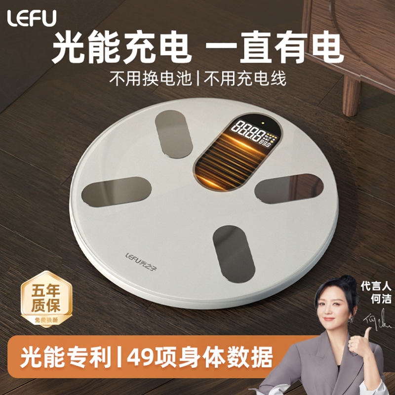 阳光灯光自然光光能蓄电体重秤