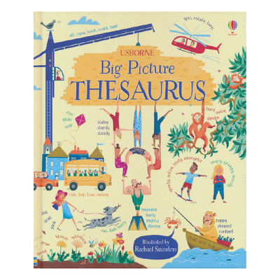 Usborne Big Picture Thesaurus 尤斯伯恩儿童英语大图片词典书单词书 情景插图 同类词联想记忆 英文原版进口图书