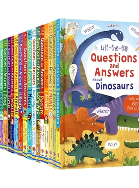 Usborne Lift-The-Flap Q&A Music Feelings Nature Money Our World Time 问与答翻翻书 科学 食物 太空 金钱 儿童百科 英文原版