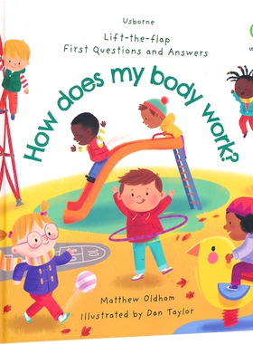 Usborne  First Questions And Answers How Does My Body Work 幼儿问与答 儿童科普 我的身体是如何工作的 英文原版进口儿童图书