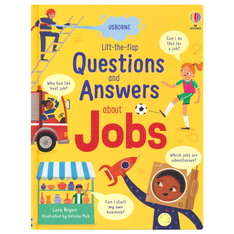 Usborne Questions and Answers 尤斯伯恩 问与答百科翻翻书 关于工作 英语生活百科科普知识 英文原版进口儿童图书
