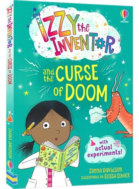 Usborne Izzy The Inventor And The Curse Of Doom 小发明家伊兹 末日诅咒 奇幻冒险 科学实验 桥梁章节书 英文原版进口儿童图书