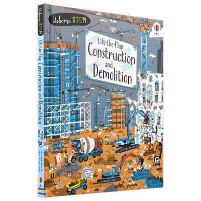 Usborne Lift-the-Flap Construction and Demolition 尤斯伯恩 施工和拆卸 知识科普翻翻书 英语绘本 英文原版进口儿童图书
