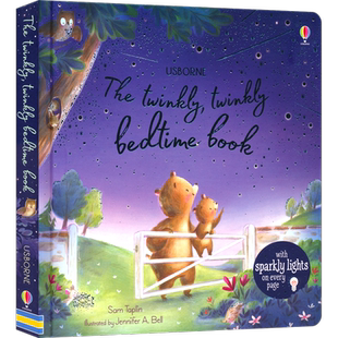 Usborne The Twinkly Twinkly Bedtime Book 会发光的睡前故事 尤斯伯恩 数星星 启蒙绘本 亲子读物 英文原版进口儿童图书