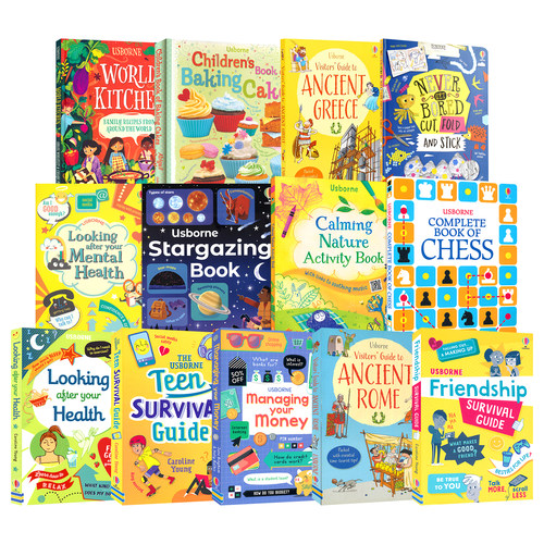 Usborne 尤斯伯恩 英文原版进口图书 友谊生存健康生活儿童理财古希腊古罗马旅游指南 青少年课外读物 情绪管理心理健康 英语阅读